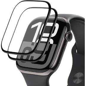 FLOLAB NanoArmour for Apple Watch Series 10 screen protector 46 mm with Anti Scratch for Apple Watch 10 46mm: TruColor Display, Easy to Install, Ultra Clear - 2 Pack
