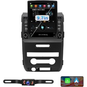 Android 13 Car Stereo for Ford F150 2009-2014, Wireless Carplay Android Auto 9.7 inch QLED 1280 * 800 Touchscreen Car Radio Replacement with GPS Navigation Bluetooth WiFi 2G+32G
