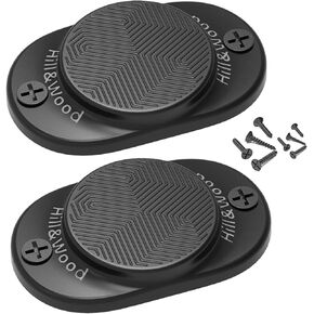 Hill & Wood Gun Magnet [2-Pack] | 30 lbs Rated | Rubber Coated Magnetic Gun Mount Gun Magnet-Concealed Gun Holder for Car, Handgun, Pistol, Rifle, Shotgun, Revolver