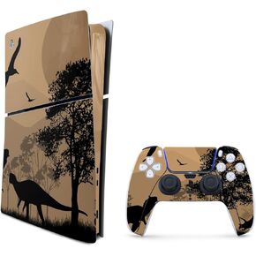 MightySkins Skin Compatible with Playstation 5 Slim Digital Edition Bundle - Mass Extinction | Protective, Durable, and Unique Vinyl Decal wrap Cover | Easy to Apply | Made in The USA