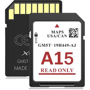 2024 Latest Navigation SD Card A15 for Ford/Lincoln Map Update Accessories GM5T-19H449-AJ Includes The United States/Canada