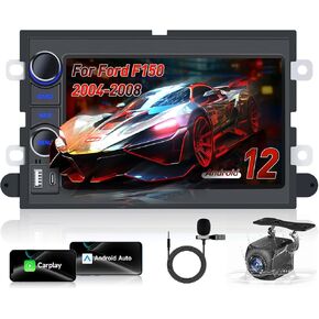 Car Radio Stereo for Ford F150 2004 2005 2006 2007 2008 : (2+64G) 7 Inch HD Touchscreen Head Unit with Carplay/Android Auto GPS Navigation - 1280 * 800 Backup Camera FM SWC 5GWIFI