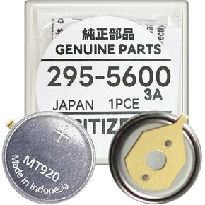 295-5600 Battery, High Capacity MT920 Rechargeable Battery for Citizen Watch Capacitor 295-56, fit Eco Drive C650 E810 E811 7821 B620 295-5600 Rechargeable Battery Capacitor