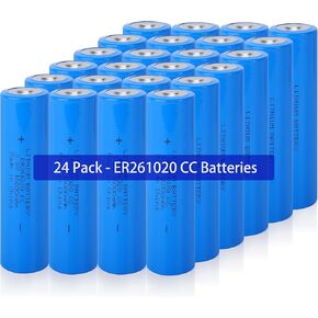 ER261020 3.6 Volt Lithium Battery 16000mAh CC Battery(24 Pack)