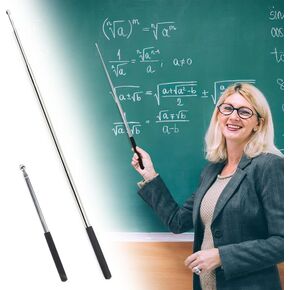 2 Pack Telescopic Teachers Pointer - 39.4‘’ Classroom Demonstration Baton Whiteboard Pointer - Extendable Hand Pointer Stick for School Teaching, Conference Presentation, Object Instruction (2 Pack)