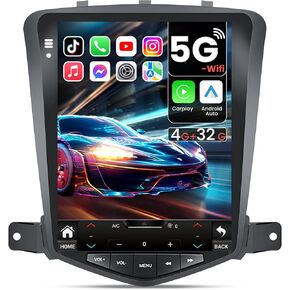 8 Core 4+32G Car Radio for Cruze 2009 2010-2015: 10.4 inch Touchscreen 1080P Backup Camera GPS SWC Bluetooth 5G-WiFi Wireless Carplay Andriod