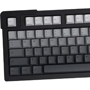Gradient Gray Keycaps 125 Keys Cherry Profile PBT Dye Sub Keycap Set for 61/87/104/108 Cherry Mx Switches Mechanical Keyboard