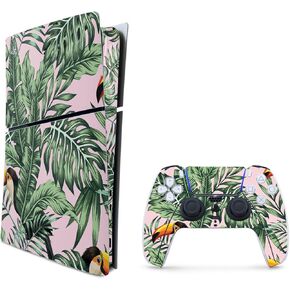 MightySkins Skin Compatible with Playstation 5 Slim Digital Edition Bundle - Hidden Toucan | Protective, Durable, and Unique Vinyl Decal wrap Cover | Easy to Apply | Made in The USA