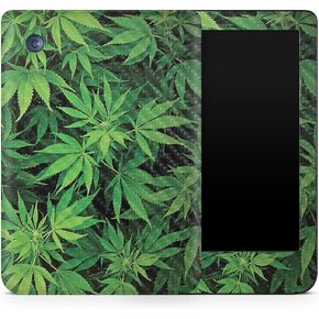 Carbon Fiber Tablet Skin Compatible with Kobo Clara 2E (2022) - Weed - Premium 3M Vinyl Protective Wrap Decal Cover - Easy to Apply | Crafted in The USA by MightySkins