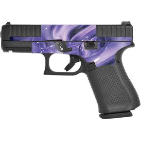 MightySkins Glossy Glitter Skin Compatible with Glock 44 Compact 22LR 4.03" Barrel - Purple Wash | Protective, Durable High-Gloss Glitter Finish | Easy to Apply | Made in The USA