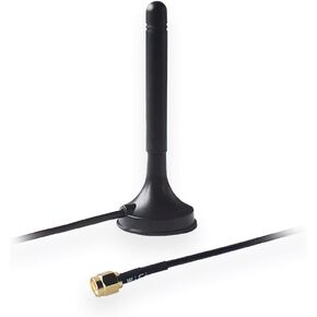 Teltonika PR1KRF30 Wi-Fi Magnetic SMA Antenna; Black; Linear Polarization; Compatible with RUT240, RUT200, RUT241, RUT951, RUT360, RUT955, RUT956, and RUT950 Cellular Routers