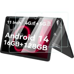 Screen Protector for KADYBE D126 2025 New 11 inch Tablet, Android 14 Tablets,Anti-Scratch 9H Hardness Touch Sensitive 2.5D Rounded Edges Bubble Free Easy to Install,2 Pack.