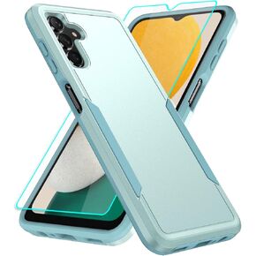 for Galaxy A13 5G Case, Samsung A13 5G Case with Screen Protector,Full Body Protection Durable Rubber Cover Phone Case for Samsung Galaxy A13 5G,Mint