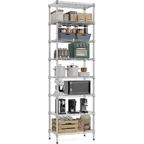 MZG 450 lbs Steel Storage Shelving 3-Tier Utility Shelving Unit Steel Organizer Wire Rack for Home,Kitchen,Office (11.8" D x 17.7" W x 26.3" H)