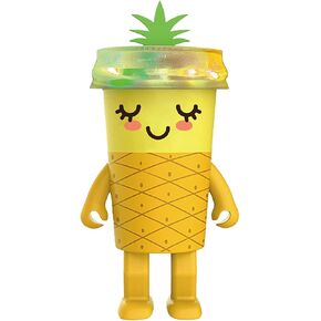 Pineapple Dancing Bluetooth Speaker for Big Kids: RGB Lights TWS Pairing Stereo Mini Cute Speaker for Room Decor - Portable Speakers for iPhone Android Devices - Tech Gifts for Teen (Yellow)
