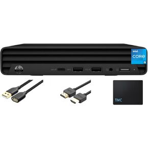 HP Pro Mini 260 G9 Desktop Computer, Intel Core i5-1335U, 16GB DDR4RAM, 512GB SSD, Intel Iris Xe Graphics, Wi-Fi6, Bluetooth 5.3, Windows 11 Pro, RJ-45, HDMI, DisplayPort, with TMC Accessories