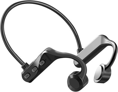 سماعات توصيل العظام ، سماعات سماعات الرأس المفتوحة Bluetooth 5.3 Sport سماعات رياضية مع MIC ، IPX5 مقاوم للماء سماعات لاسلكية خفيفة الوزن لتشغيل التدريبات القيادة على ركوب الدراجات in Kuwait