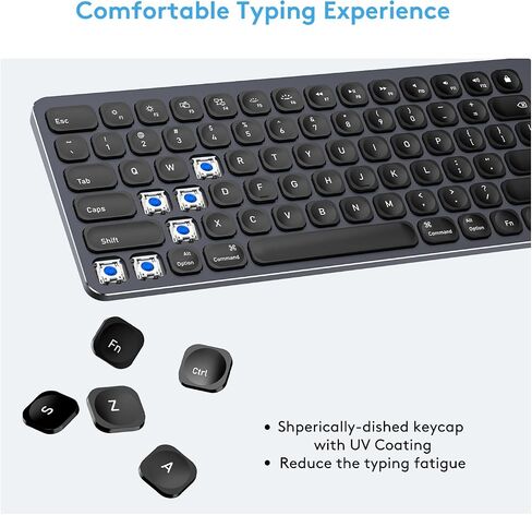 Black Wired Backlit Keyboard for Apple Mac OS, USB-A/Type-C Cable Connection Aluminum Keyboard with Numeric Keypad for iMac/Mac Mini Computer or MacBook Laptop(Keyboard Riser Included) in Saudi Arabia