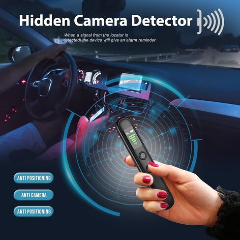 Hidden Cameras Detector, Portable Listening Device Detector, Wireless Rechargeable Camera Detector for Travel, Hotels, Home, Office in Saudi Arabia