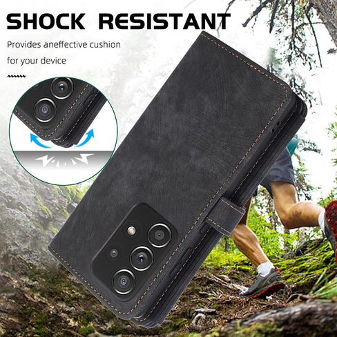 تصميم من أجل Samsung Galaxy A53 5G Crossbody Wallet Case with Pu Leather Card Slots Kickstand Flip Folio Zipper Casepag Cover Cover Protctive Men 6.5 Inch Black in Kuwait