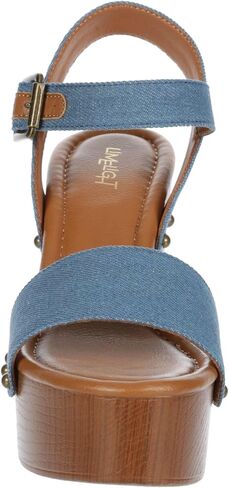 Limelight April - Women's Faux Wooden High Heeled Platform Dress Sandals in Saudi Arabia