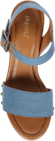 Limelight April - Women's Faux Wooden High Heeled Platform Dress Sandals in Saudi Arabia