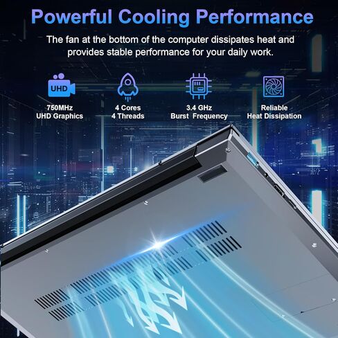جهاز كمبيوتر محمول من الطائرات المحمولة 16 بوصة ، كمبيوتر محمول مع عرض 16 جيجا بايت DDR4 512GB SSD ، رباعي النواة N100 (حتى 3.4 جيجا هرتز) ، 1920 × 1200 عرض FHD ، لوحة المفاتيح الرقمية ، WiFi ، Bluetooth ، WebCam ، USB3.0 ، للطالب والأعمال التجارية in Kuwait