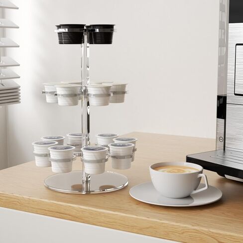 Artilife Acrylic Rotatable K Cup Holder Stand ، 3 مستويات تخزين منظم العرض ، والاختيار السهل والمكان in Kuwait