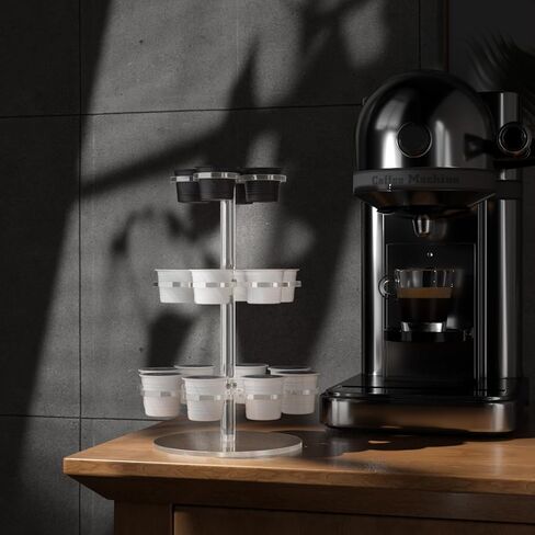 Artilife Acrylic Rotatable K Cup Holder Stand ، 3 مستويات تخزين منظم العرض ، والاختيار السهل والمكان in Kuwait