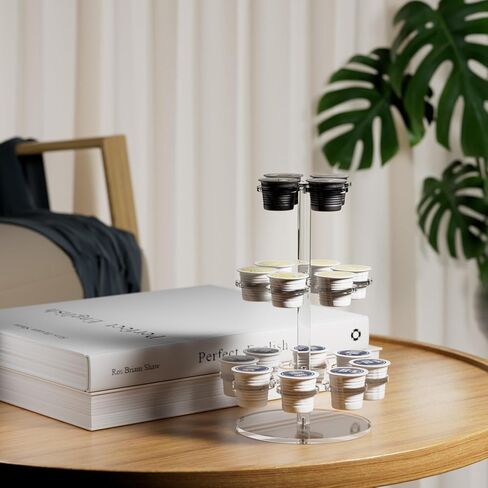 Artilife Acrylic Rotatable K Cup Holder Stand ، 3 مستويات تخزين منظم العرض ، والاختيار السهل والمكان in Kuwait