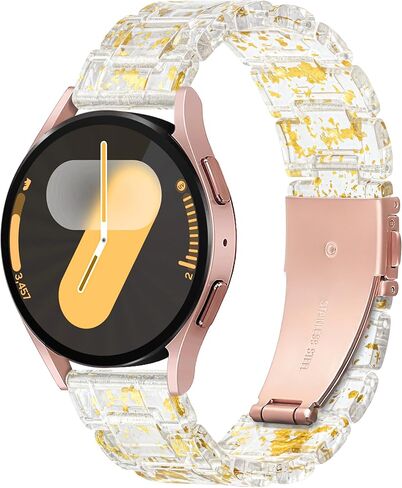 YGTIECS Compatible with Samsung Galaxy Watch 7 FE 6 5 4 40mm 44mm, 5 Pro 45mm, Watch 6 4 Classic 43/47mm 42/46mm, Watch 3 41mm, Active 2 40/44mm, 20mm Soft Resin Replacement Samsung Watch Bands in Kuwait