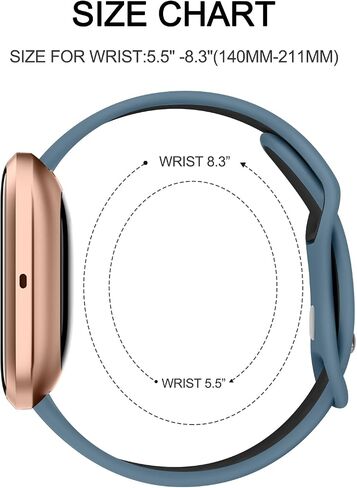 فرقة Vanjua Breatable متوافقة مع Fitbit Versa Bands Women Men ، 3 حزمة معصم بديل للسيليكون الناعمة للرياضة لـ Fitbit Versa 2/Fitbit versa/Versa Lite/Versa SE SMART WATCH in Kuwait