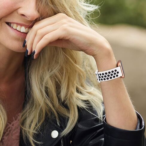 فرقة Vanjua Breatable متوافقة مع Fitbit Versa Bands Women Men ، 3 حزمة معصم بديل للسيليكون الناعمة للرياضة لـ Fitbit Versa 2/Fitbit versa/Versa Lite/Versa SE SMART WATCH in Kuwait