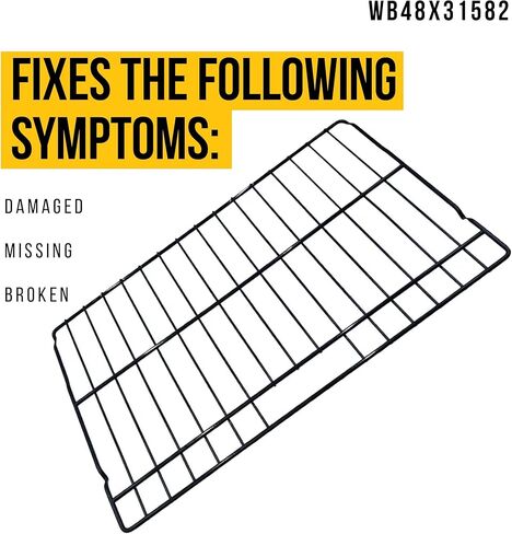 Partsbroz WB48x31582 رف الفرن - متوافق مع مجموعة فرن الجدار الكهربائي العام - يحل محل AP6833477 PS12703000 WB48T10114 WB48T10117 WB48X24064 4920819 WB48T10098 WB48T10101022 in Kuwait