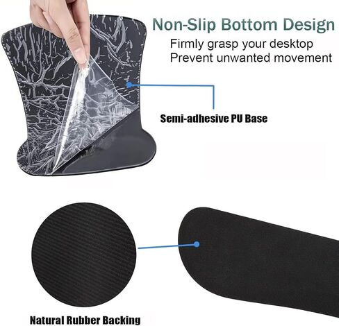 Keyboard Wrist Support + Wrist Mousepad + Coaster Combination, Non-Slip PU Base, with Gel Memory Mousepad, Suitable for Gaming, Office Pain Relief Mousepad Set - Flowering Plant Moon in Kuwait