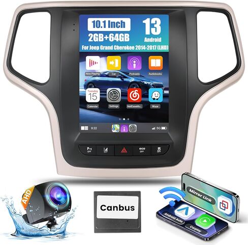 [2+64g] Sterroid 13 Car Stereo لجيب جراند شيروكي 2014-2017 ، Hikity 10.1 ' in Kuwait
