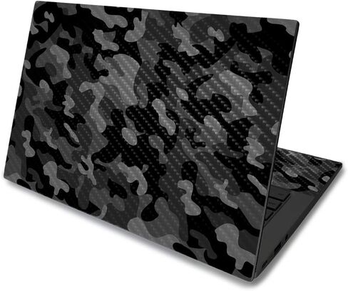 Mayyskins Carbon Carbon Skin for Asus Chromebook C425 14 "(2019) - Camo Black | Protection و Date Sended Carbon Fiber | يسهل تطبيقه وإزالته وتغيير الأنماط | مصنوعة في الولايات المتحدة الأمريكية in Kuwait