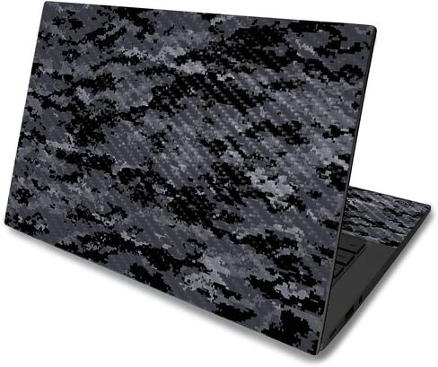 Mayyskins Carbon Carbon Skin for Asus Chromebook C425 14 "(2019) - Camo Black | Protection و Date Sended Carbon Fiber | يسهل تطبيقه وإزالته وتغيير الأنماط | مصنوعة في الولايات المتحدة الأمريكية in Kuwait