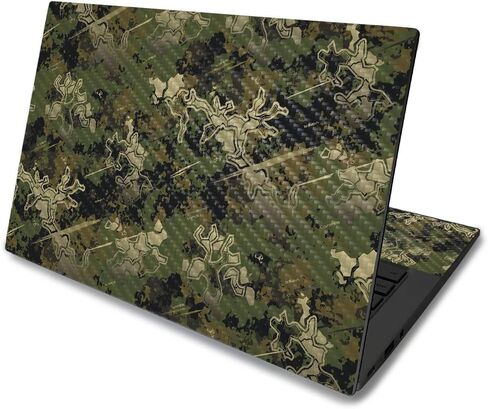 Mayyskins Carbon Carbon Skin for Asus Chromebook C425 14 "(2019) - Camo Black | Protection و Date Sended Carbon Fiber | يسهل تطبيقه وإزالته وتغيير الأنماط | مصنوعة في الولايات المتحدة الأمريكية in Kuwait