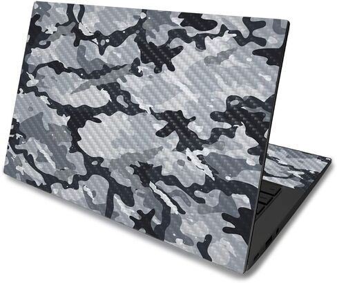 Mayyskins Carbon Carbon Skin for Asus Chromebook C425 14 "(2019) - Camo Black | Protection و Date Sended Carbon Fiber | يسهل تطبيقه وإزالته وتغيير الأنماط | مصنوعة في الولايات المتحدة الأمريكية in Kuwait