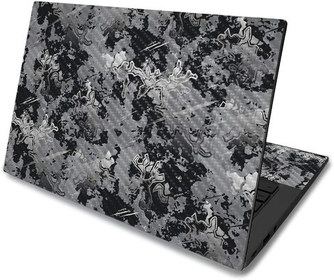 Mayyskins Carbon Carbon Skin for Asus Chromebook C425 14 "(2019) - Camo Black | Protection و Date Sended Carbon Fiber | يسهل تطبيقه وإزالته وتغيير الأنماط | مصنوعة في الولايات المتحدة الأمريكية in Kuwait