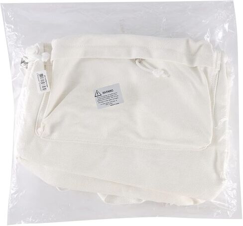 Zicac Usisex DIY Canvas Backpack Daypack Satchel Propack (White ، مع جيب جانبي) in Kuwait