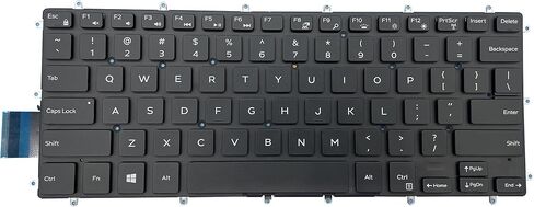 الولايات المتحدة الأمريكية تخطيط لوحة مفاتيح الكمبيوتر المحمول الجديد لـ Dell Inspiron 5368 5378 5370 5379 5568 5578 5579 7368 7370 7373 7375 7378 7460 7466 7467 7560 7569 7570 7572 7573 in Saudi Arabia