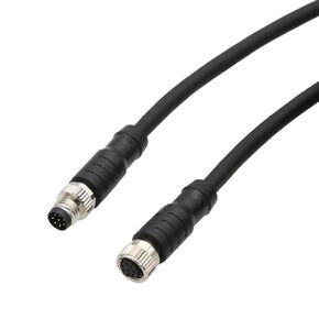M8 8-Poles Female Power Data Cable for Baumer CX Machine Vision Industrial Camera Sensor Automation Control I/O, 8p A Coding, Shielded, 5m