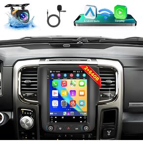 ل Dodge RAM 1500 2500 3500 2013 2014 2015 2015 2017 2018 (Auto A/C) Radio Dash Kit مع Carplay Android Auto 9.7 '' Screen Android for RAM 1500 2500 3500 مع 2+64GB in Kuwait