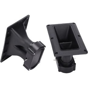 POCREATION Tweeters for Car Audio, Tweeter Piezoelectric Speaker Piezo Horn, Wide Dispersion Horn Tweeter Dual Drive Ceramic High Sensitivity Piezoelectric Speaker for DJs, Pro PA Speakers