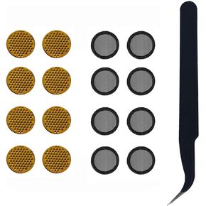 Dust Filter Mesh Replacement for Skullcandy Rail ANC/Dime 3 / Dime 2 / Push Active/Grind Fuel/Jib True 2 in-Ear Wireless Earphones Ear Tips * 8 Pairs