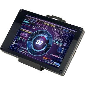3.5 Inch IPS USB Mini Screen CPU Data Monitor Temperature Display for PC CPU with Rich Functions, Visual Theme Editor, 320x480 Resolution
