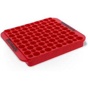 Hornady Magnum Loading Block, 480042 - Keep Your Reloading Bench Clean and Uncluttered with This Large Caliber Reloading Tray - Includes 100 Total Slots to Store 50 BMG Cases or Shotgun Shells
