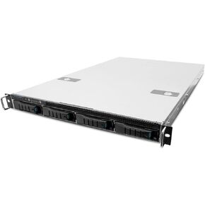 AIC RSC-1DT-45HP-SA3C-0BL-A Storage Server Chassis, 12G 4-Port backplane, 4X Internal 2.5" 9mm SSD Bay, Acbel 1U 450W redundant Power Supply Gold, Rail